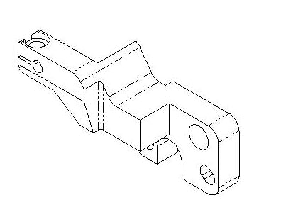 32867 Bracket, Mounting, Color Change Spindle, Left