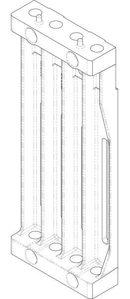 35353 Needle Case, 4-Pack Aluminum